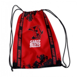 Saale Bulls - Gym Bag - Logo - rot/schwarz