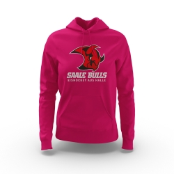 Saale Bulls - Frauen Logo Hoody - magenta - Gr: 2XL